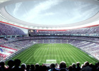 Nuevo estadio del Atlético de Madrid. Vista interior
